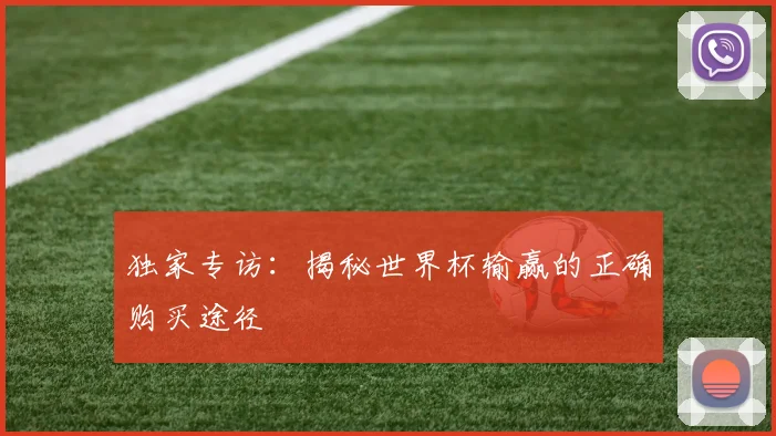 独家专访：揭秘世界杯输赢的正确购买途径